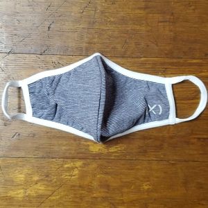 2(X)IST, FACE MASK, NAVY/ WHITE STRIPES